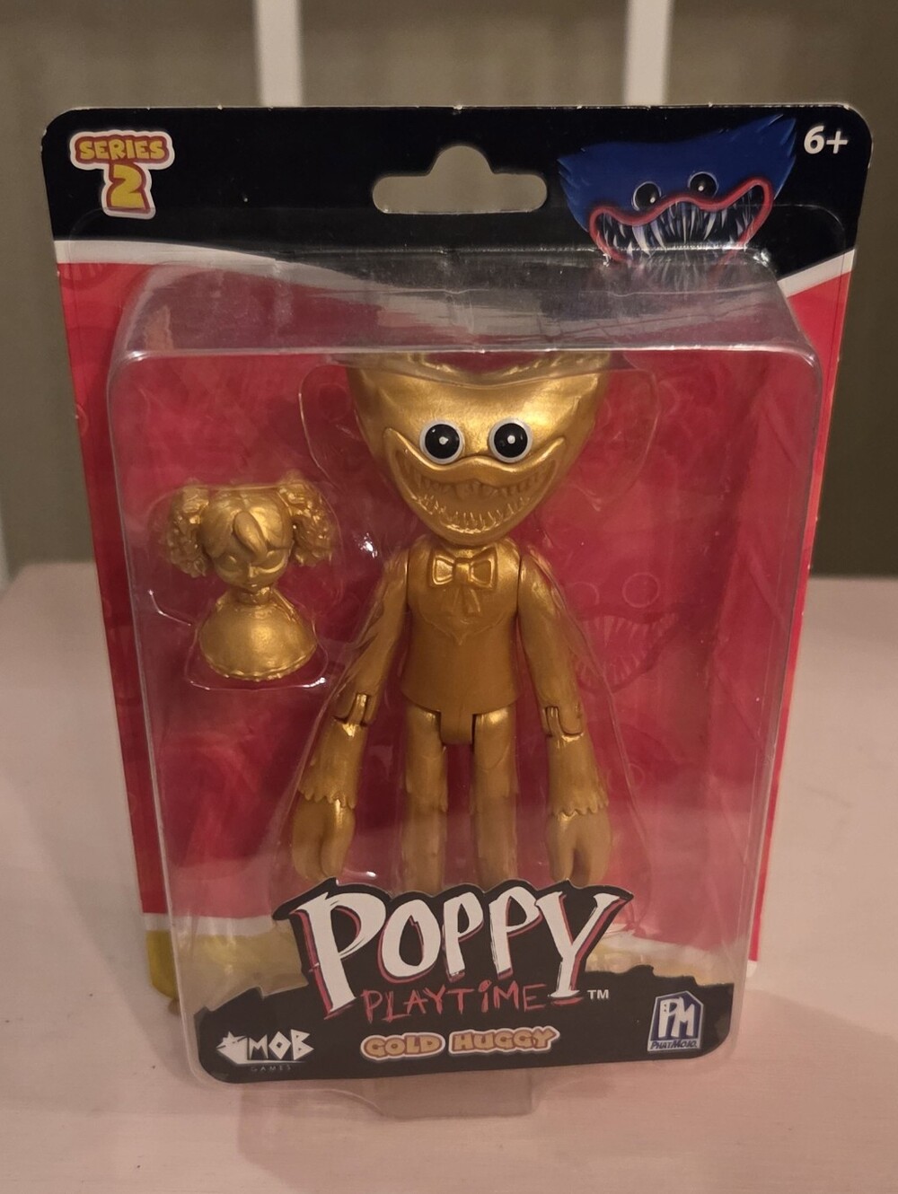 ♡ poppy playtime series 2 gold huggy action figure new ♡